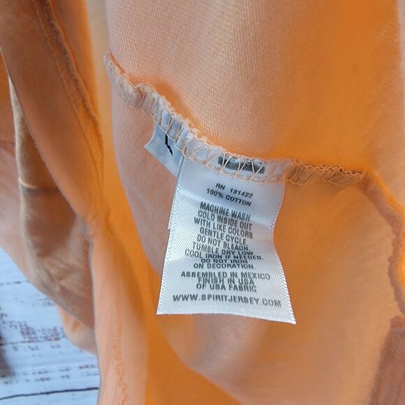 Spirit Jersey Womens Size L Ombre V Neck Aruba Tourist Long Sleeve Relaxed NWT - Picture 6 of 8